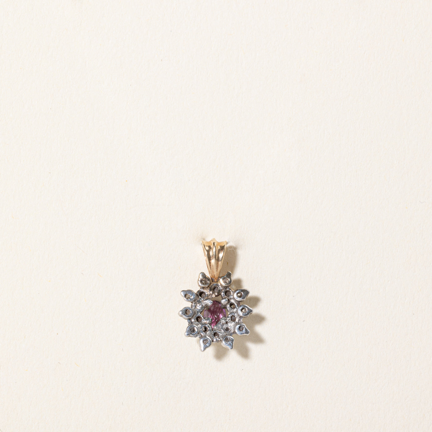 Ruby & Diamond Pendant | 0.22ct, 0.10ctw |