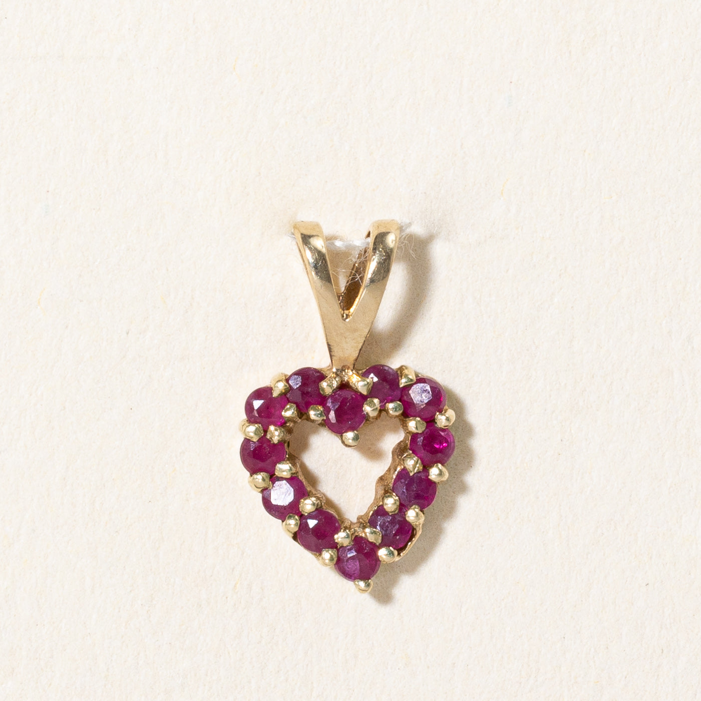 Ruby Heart Pendant | 0.36ctw |