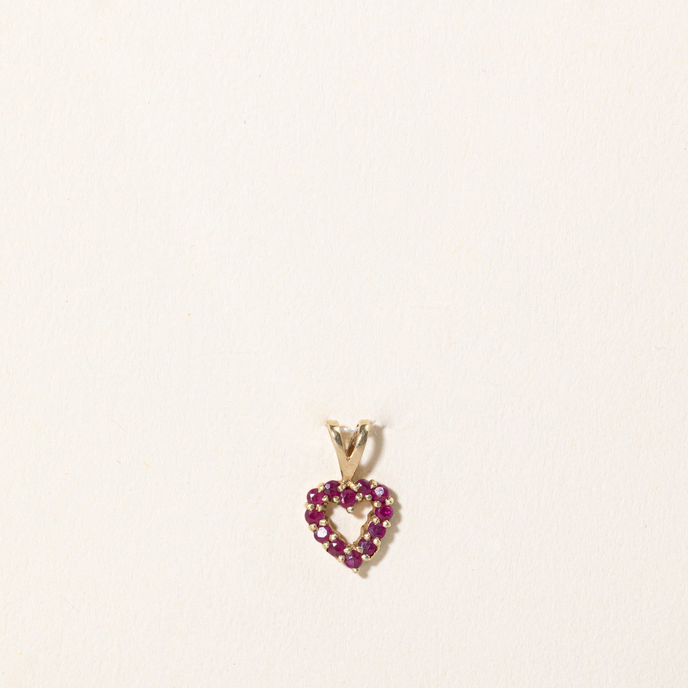 Ruby Heart Pendant | 0.36ctw |