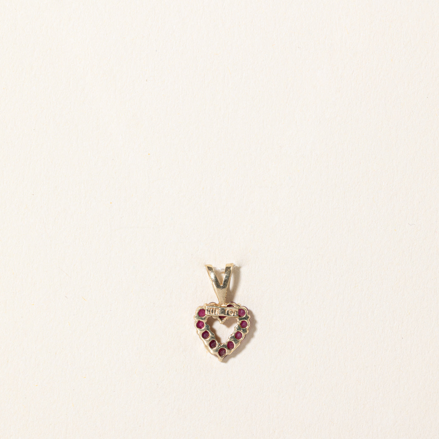 Ruby Heart Pendant | 0.36ctw |