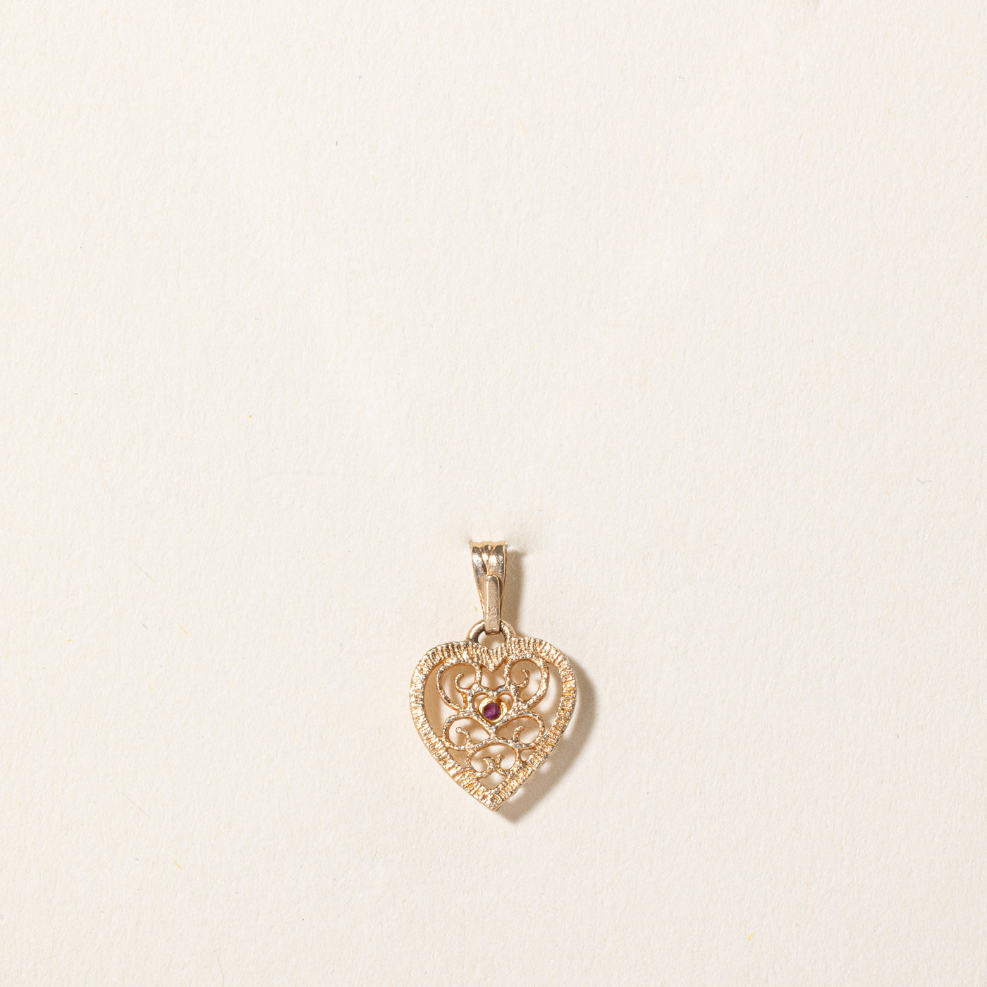 Ruby Heart Pendant | 0.03ct |