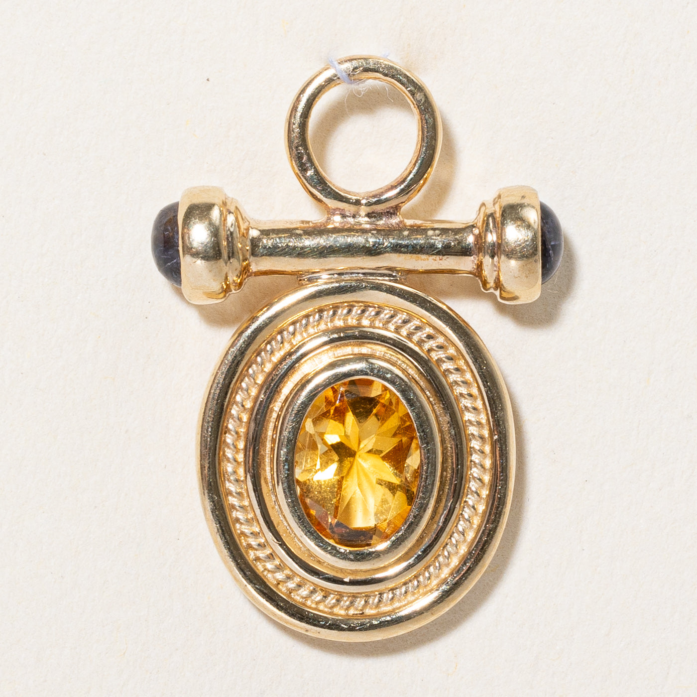 Citrine & Iolite Pendant | 1.05ct, 0.34ctw |