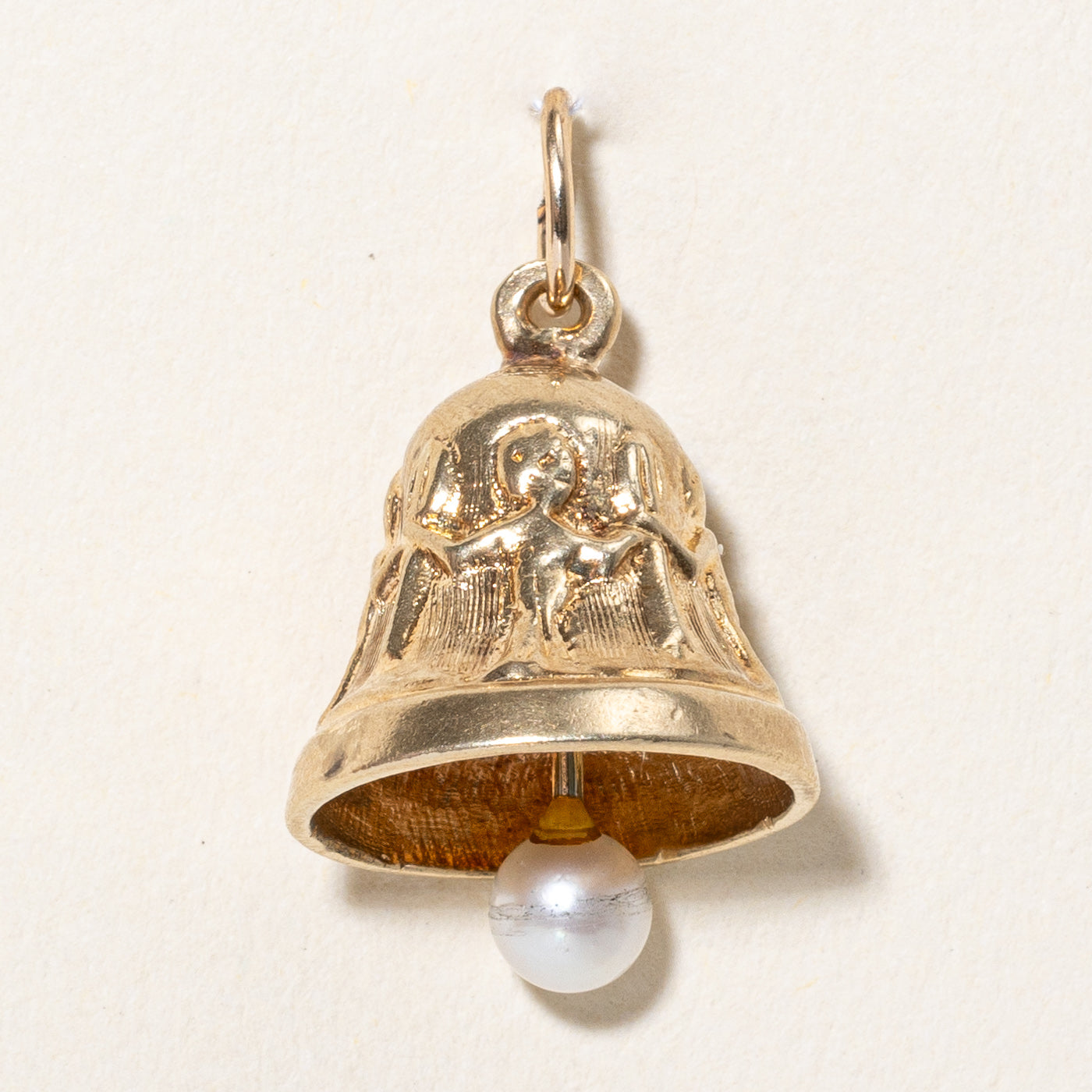 White Pearl Bell Charm
