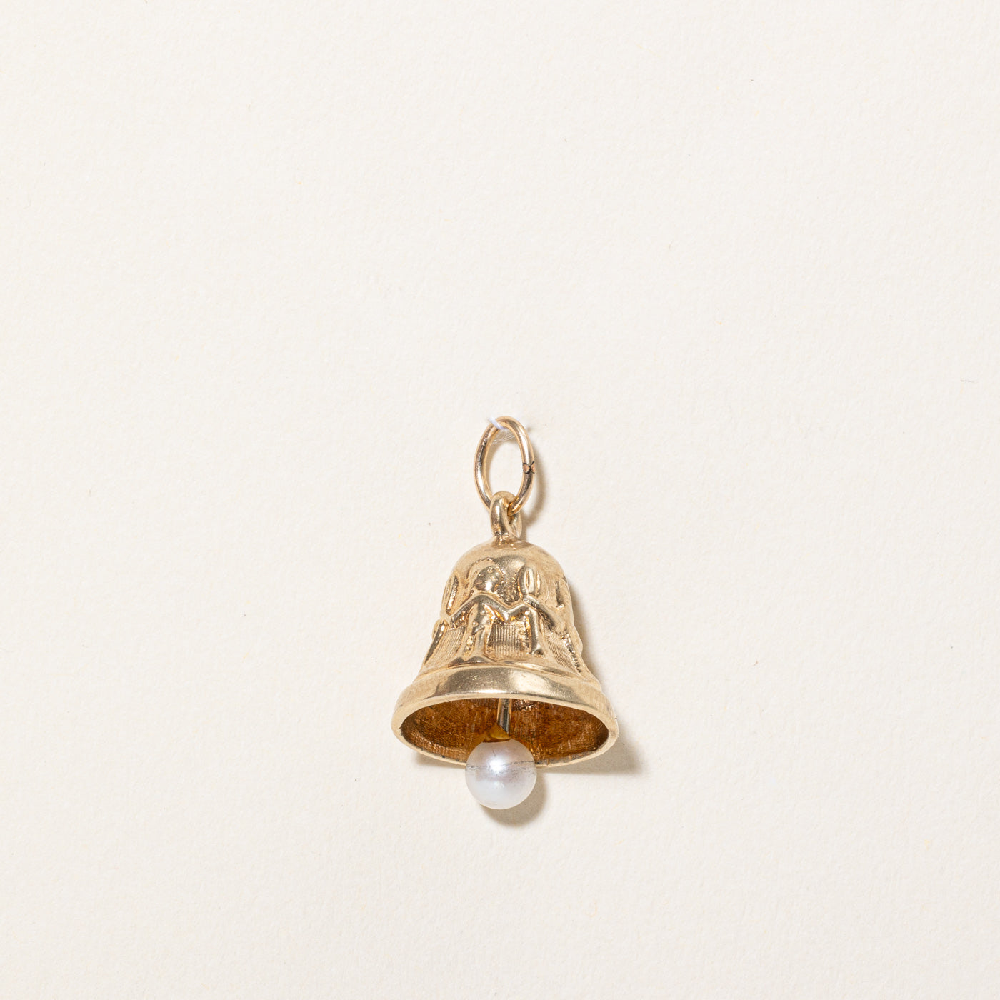 White Pearl Bell Charm