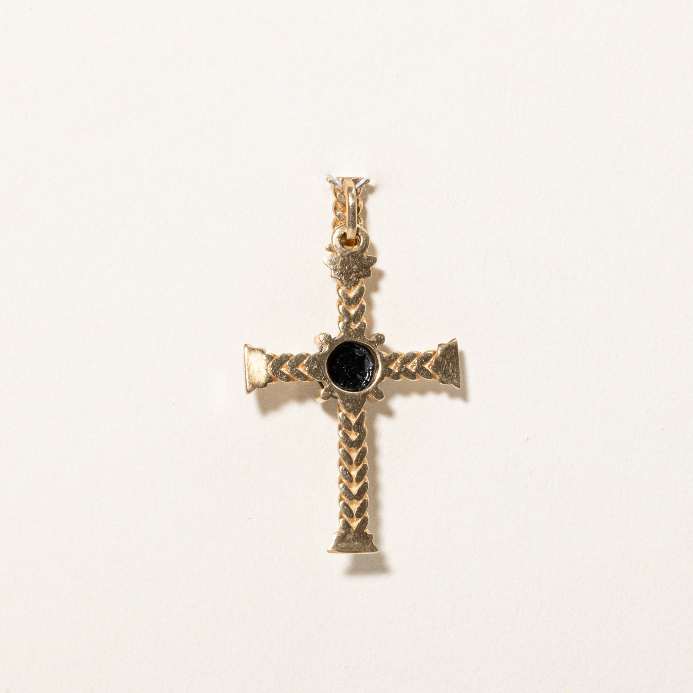 Black Onyx Cross Pendant | 0.75ct |