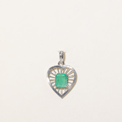 Emerald Heart Pendant | 0.80ct |