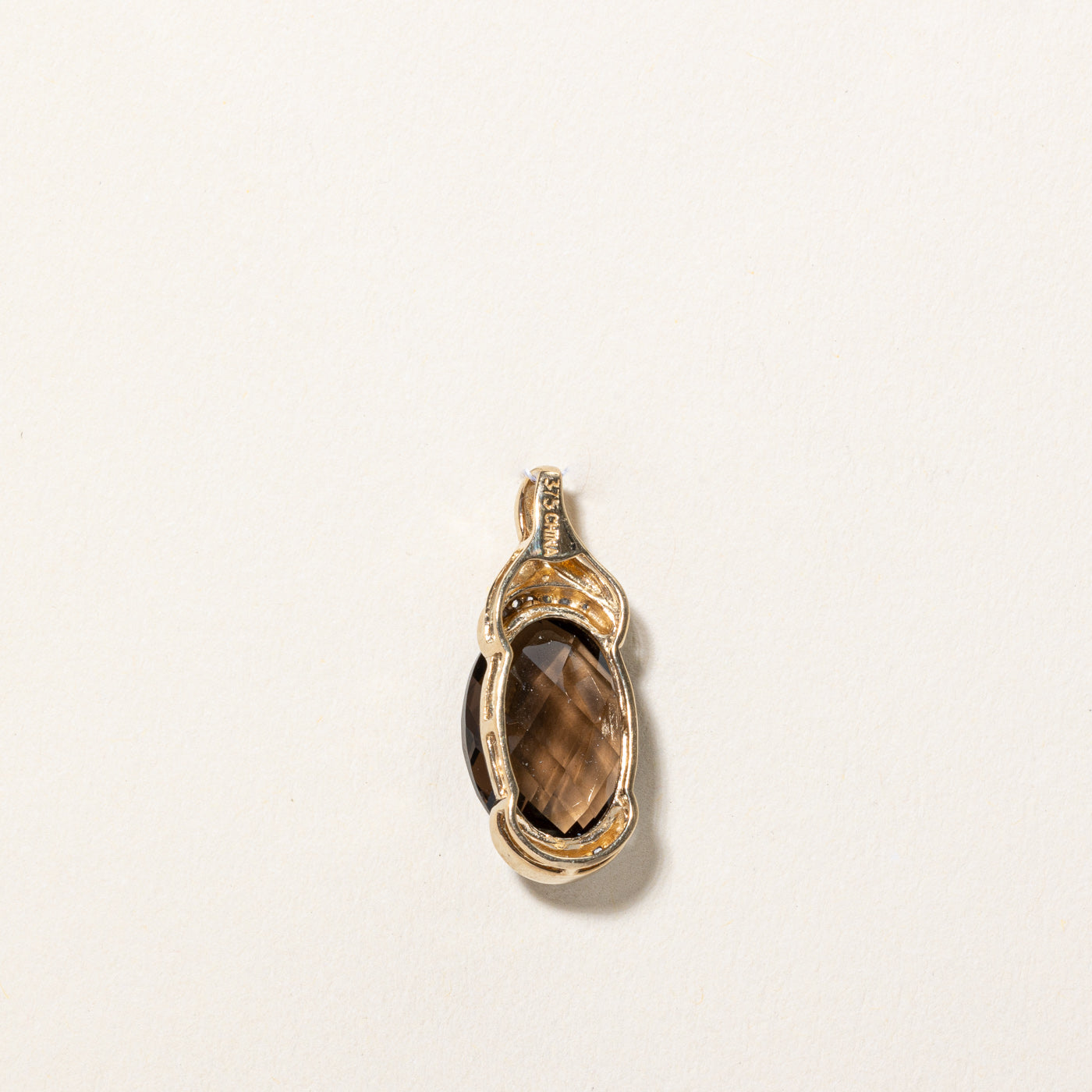 Smoky Quartz & Diamond Pendant | 4.70ct, 0.04ctw |
