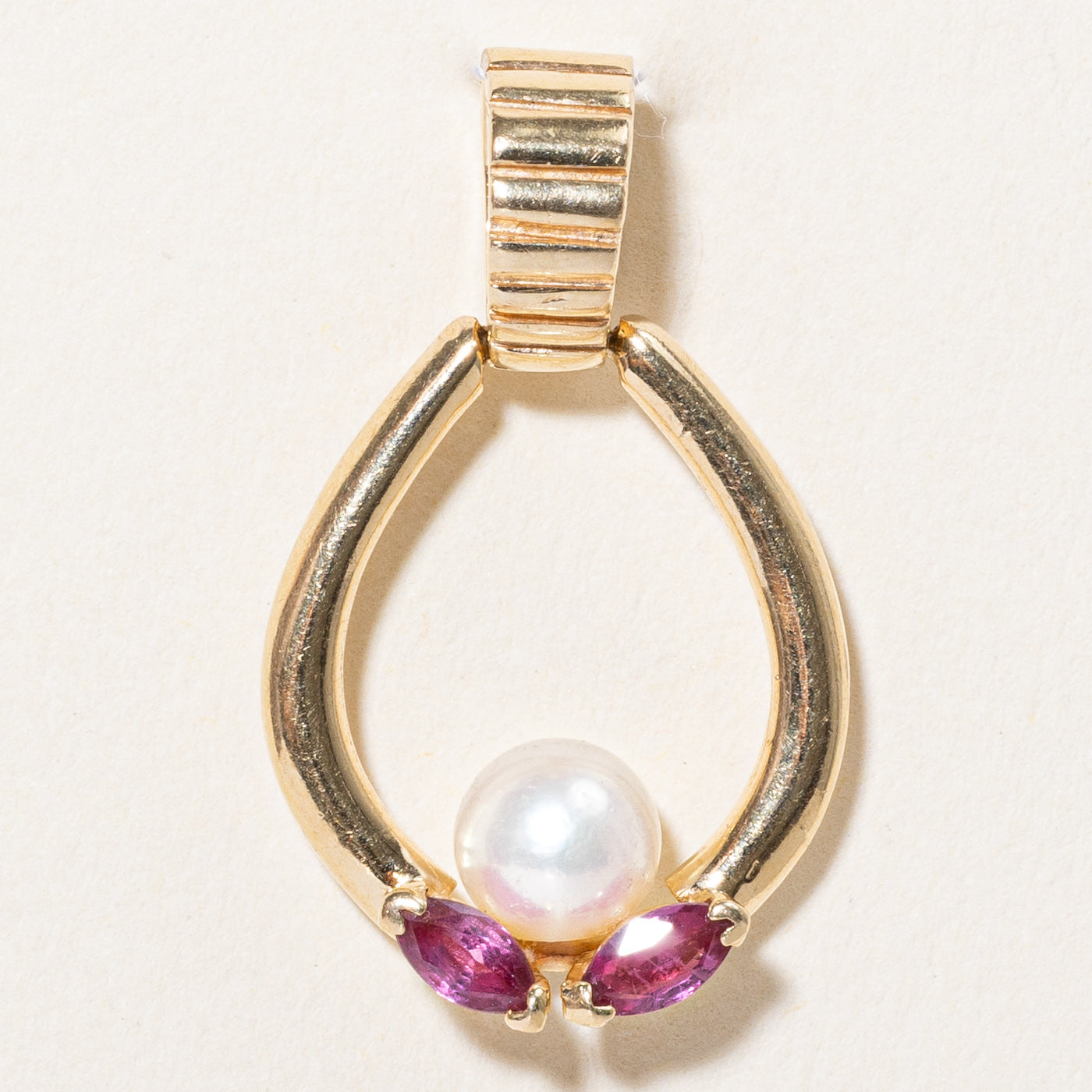 Ruby & Pearl Pendant | 0.24ctw |