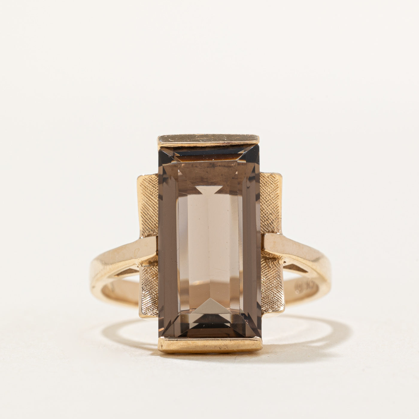 Smoky Quartz Cocktail Ring | 7.50ct | SZ 8.25 |