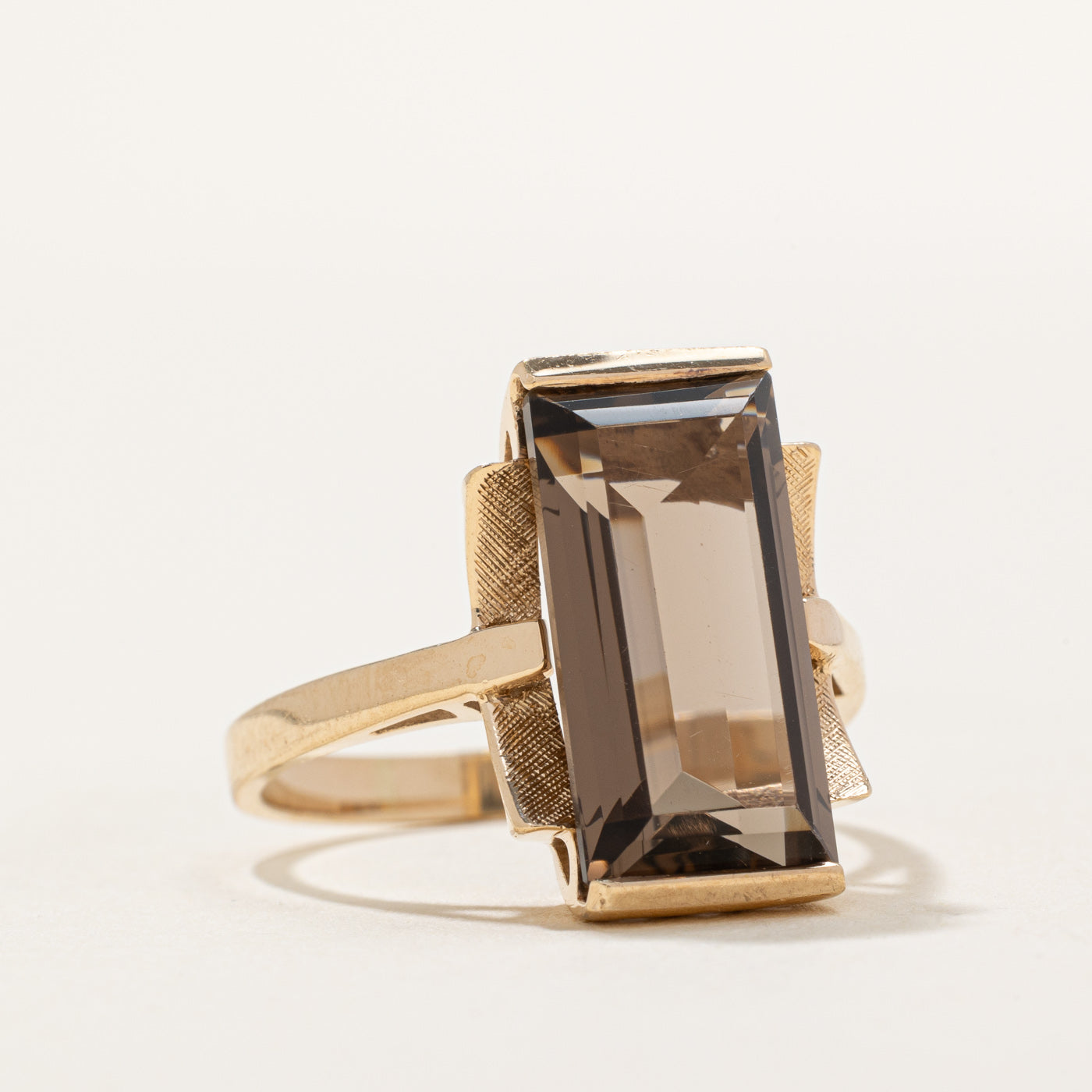 Smoky Quartz Cocktail Ring | 7.50ct | SZ 8.25 |
