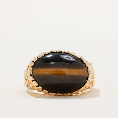 Tiger's Eye Cocktail Ring | 8.30ct | SZ 10.5 |