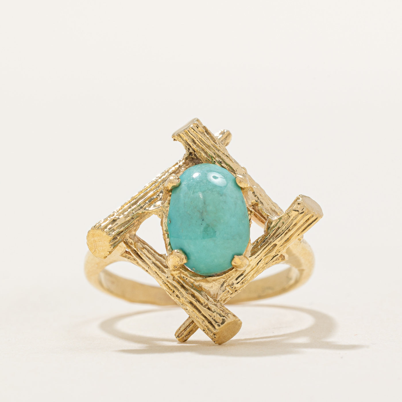 Turquoise Textured Ring | 1.30ct | SZ 5.75 |