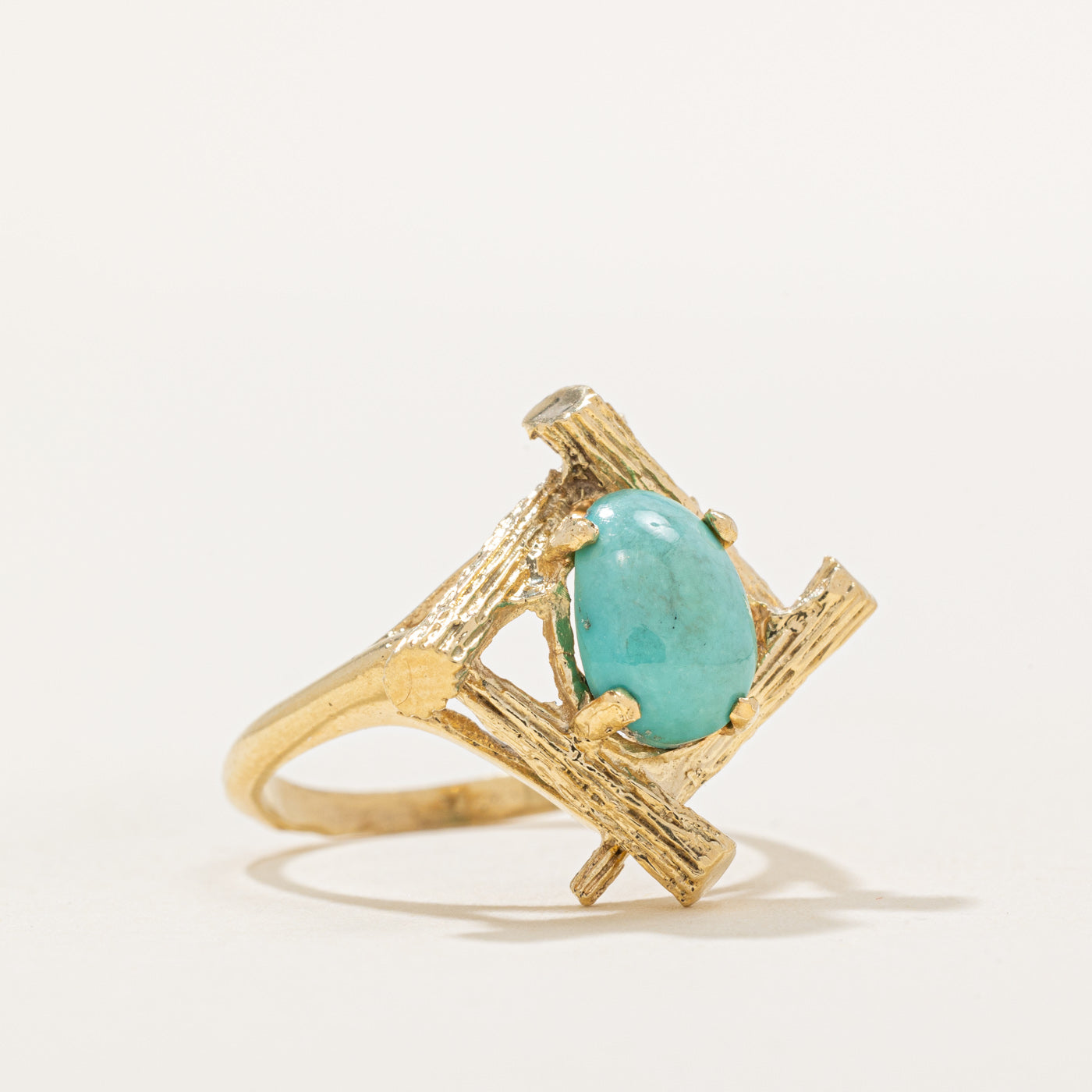 Turquoise Textured Ring | 1.30ct | SZ 5.75 |