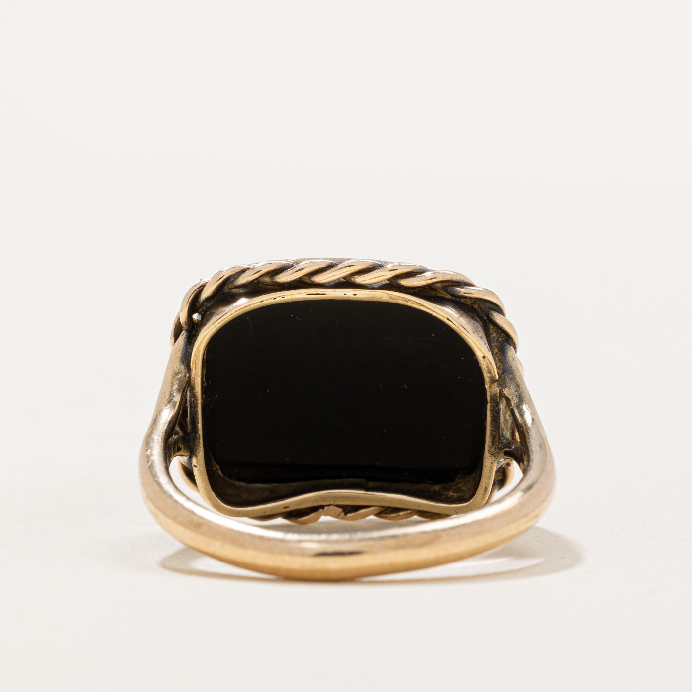 Bague camée en verre et émail | 5,00 ct | Taille 7,5 | 