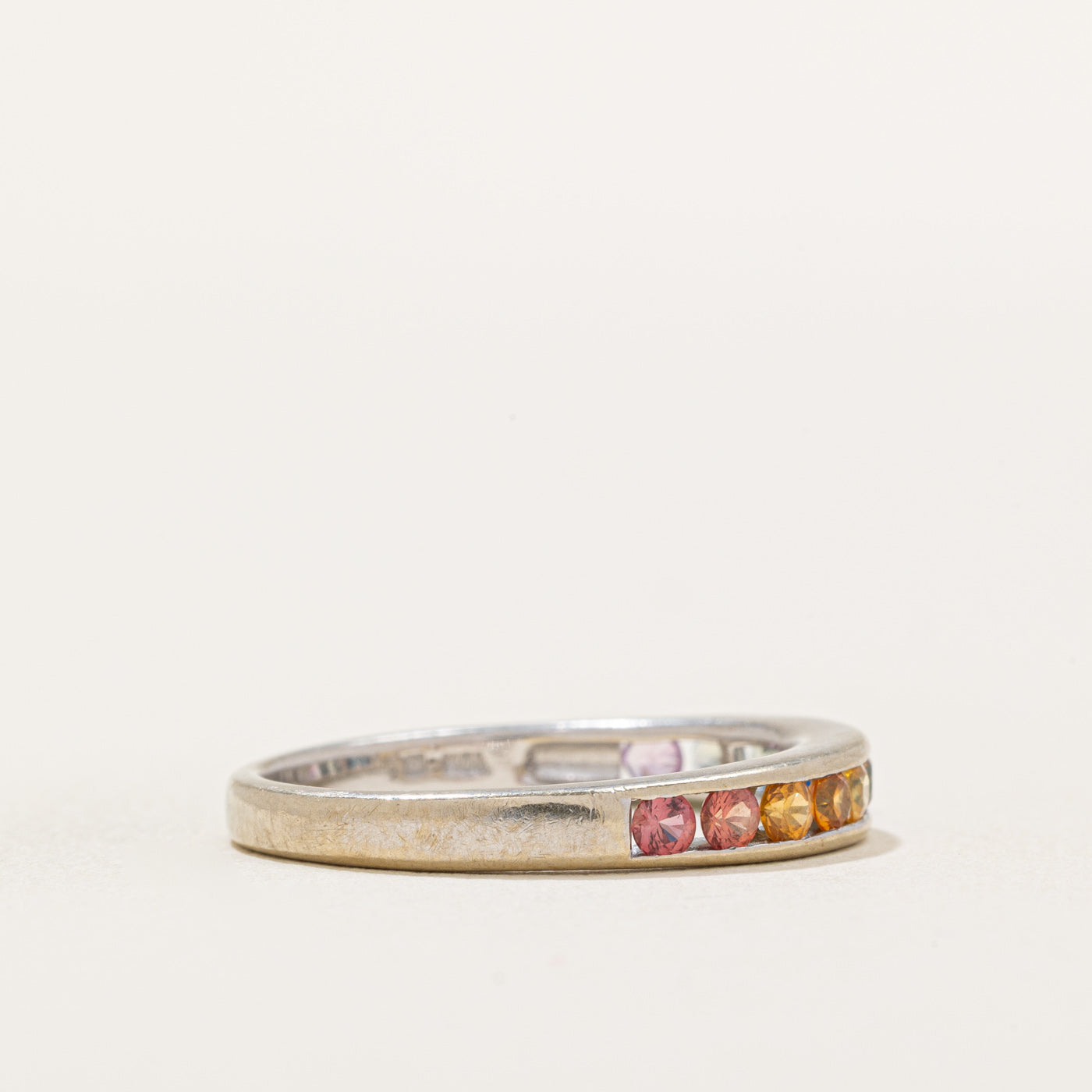Rainbow Sapphire Semi Eternity Band | 0.50ctw | SZ 7 |