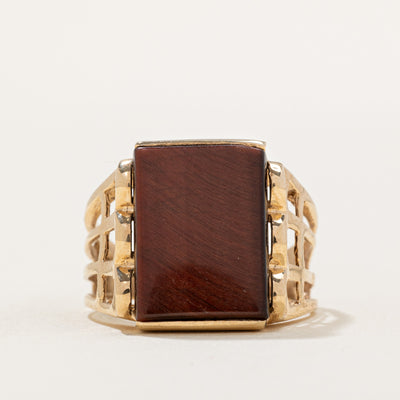 Red Tiger's Eye Cocktail Ring | 6.00ct | SZ 10 |