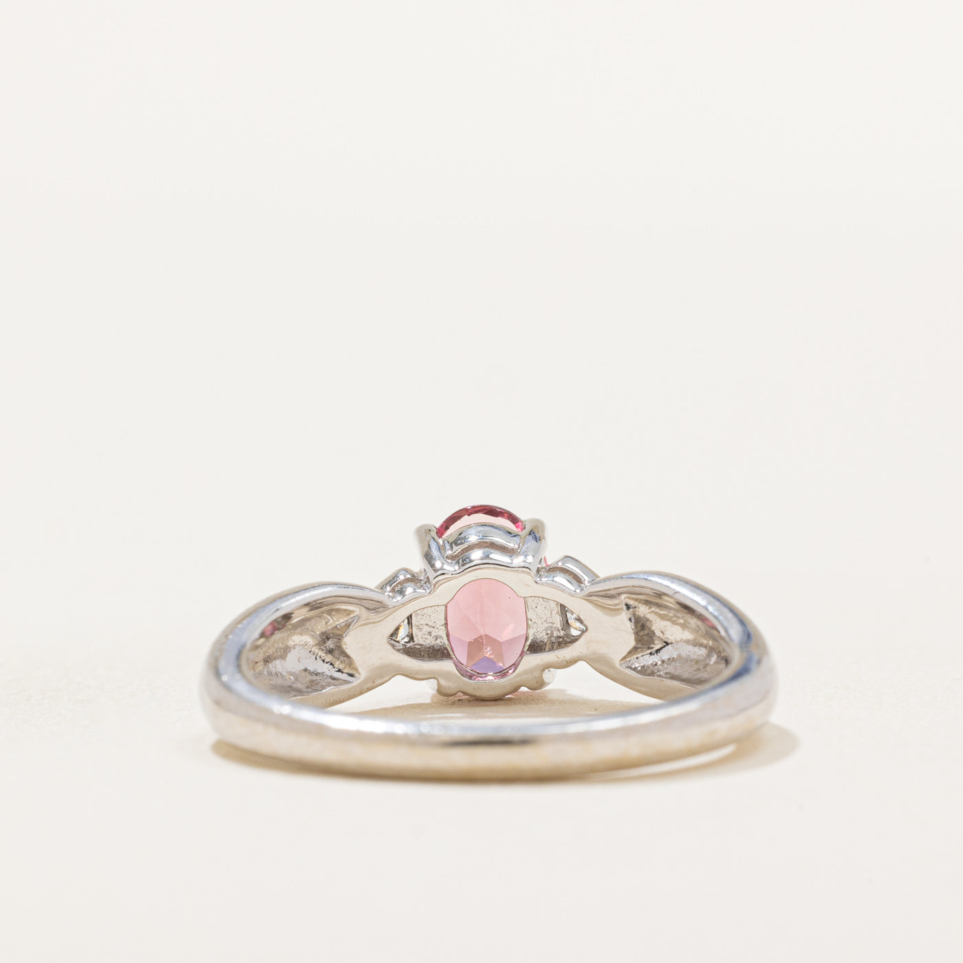 Pink Tourmaline & Diamond RIng | 0.75ct, 0.04ctw | SZ 6.5 |