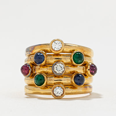 Multi-Gem Ring | 0.60ctw, 0.30ctw | SZ 7.25 |