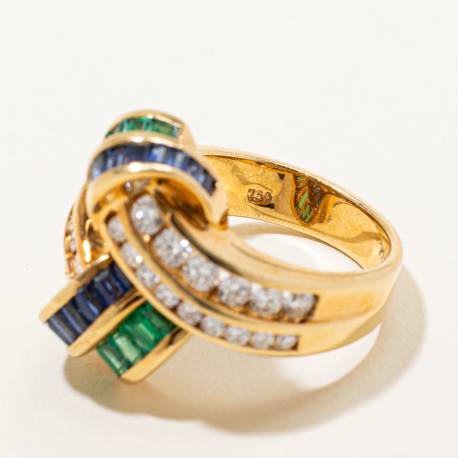 Diamond & Emerald/Sapphire Ring | 1.00ctw | SZ 6.75 |