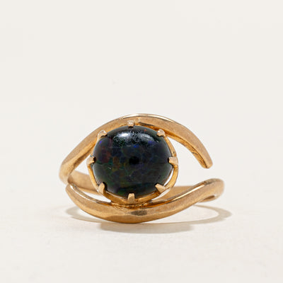 Treated Black Opal Ring | 3.20ct | SZ 7.25 |