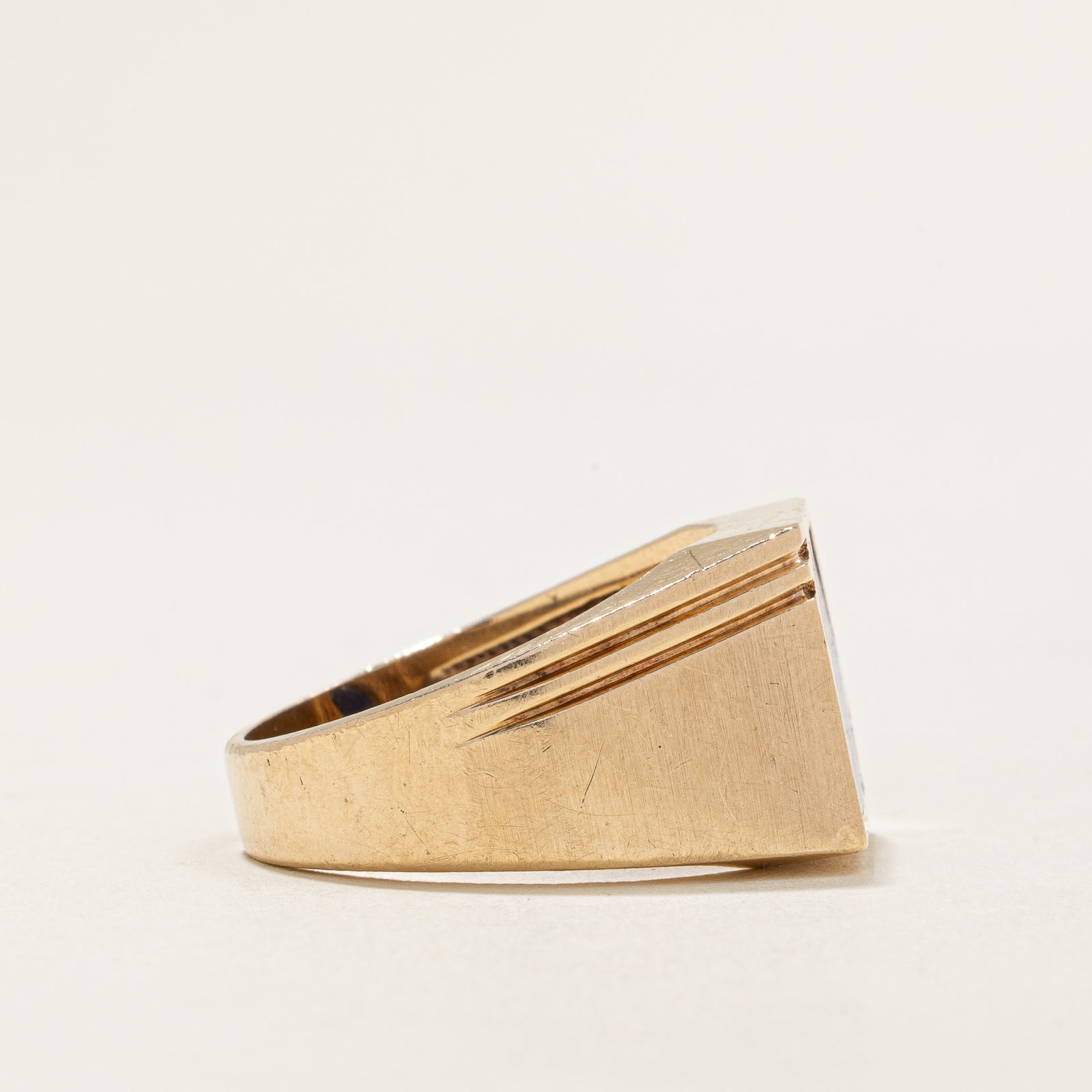 Lapis & Diamond Ring | 2.00ct, 0.09 | SZ 9.75 |