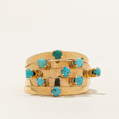 Turquoise Cocktail Ring | SZ 6.75 |