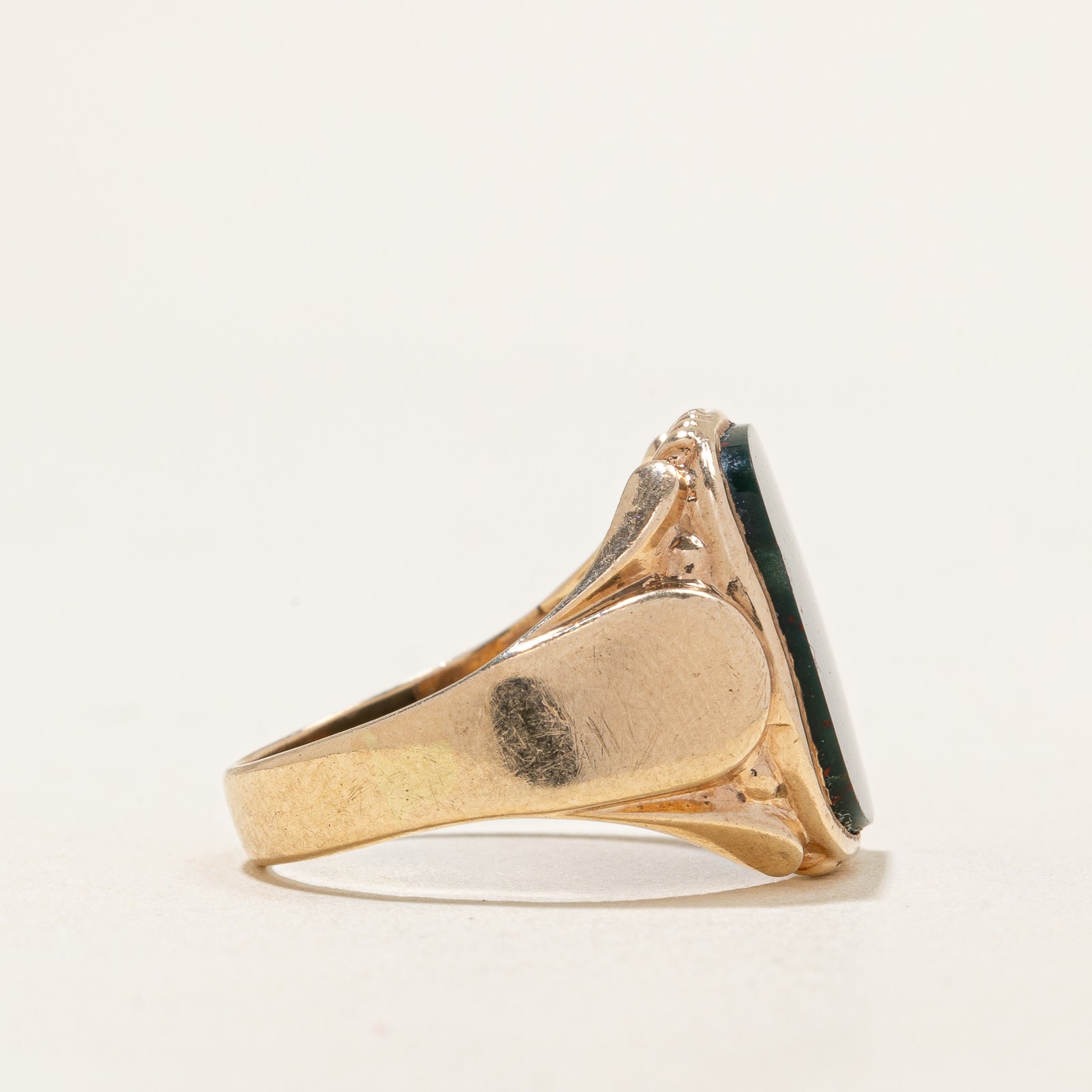Bloodstone Signet Ring | 6.00ct | SZ 8.5 |