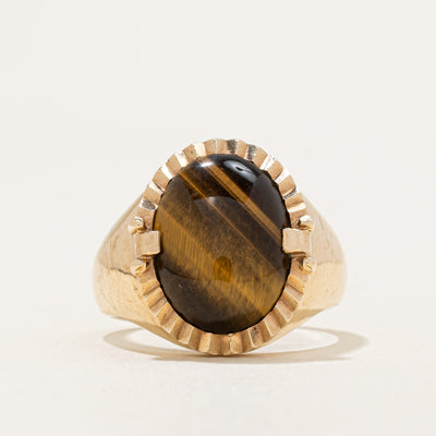 Tigers Eye Quartz Ring | SZ 10.25