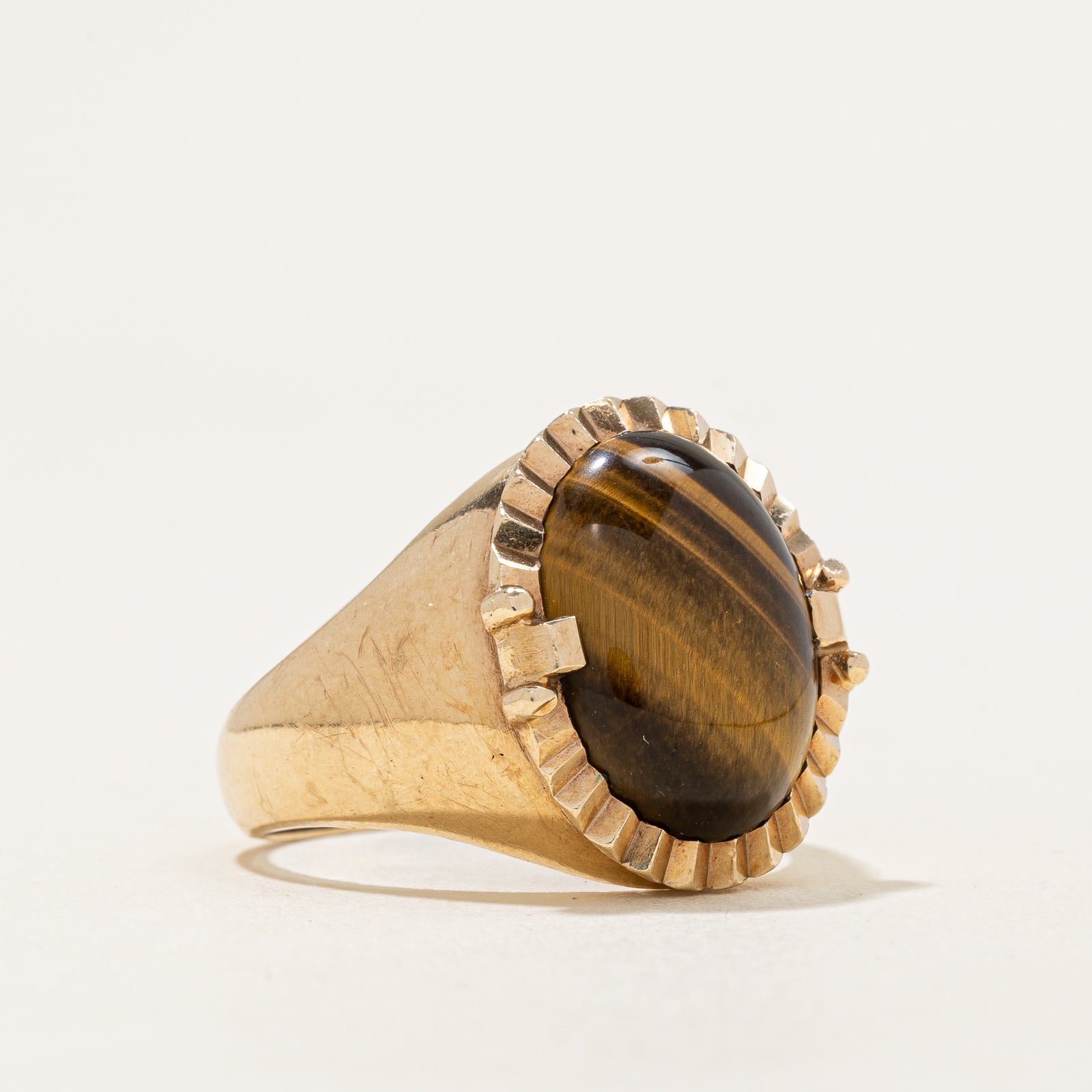 Tigers Eye Quartz Ring | SZ 10.25