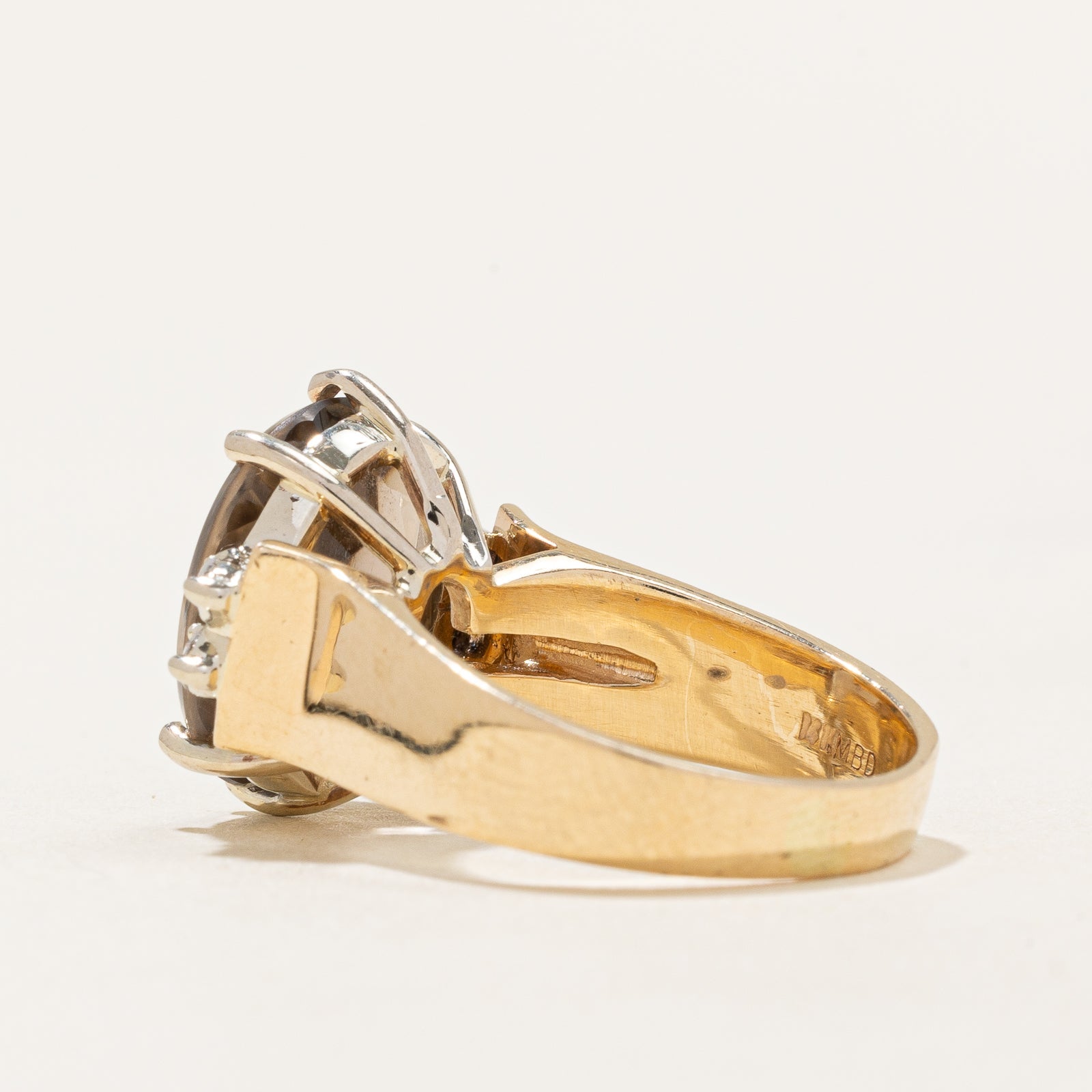 Bague en quartz et diamants | 6,00 ct | Taille 7 | 