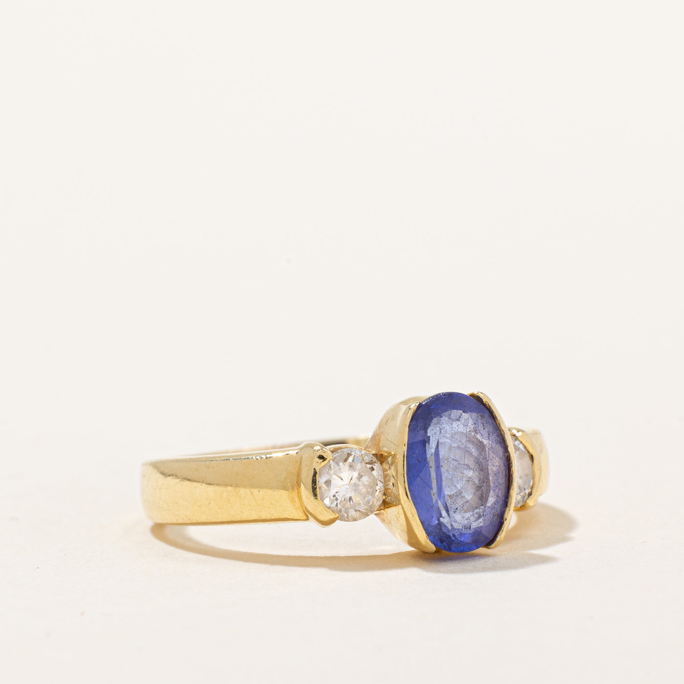 Tanzanite & Diamond Ring | 0.80ct, 0.34ctw | SZ 7 |