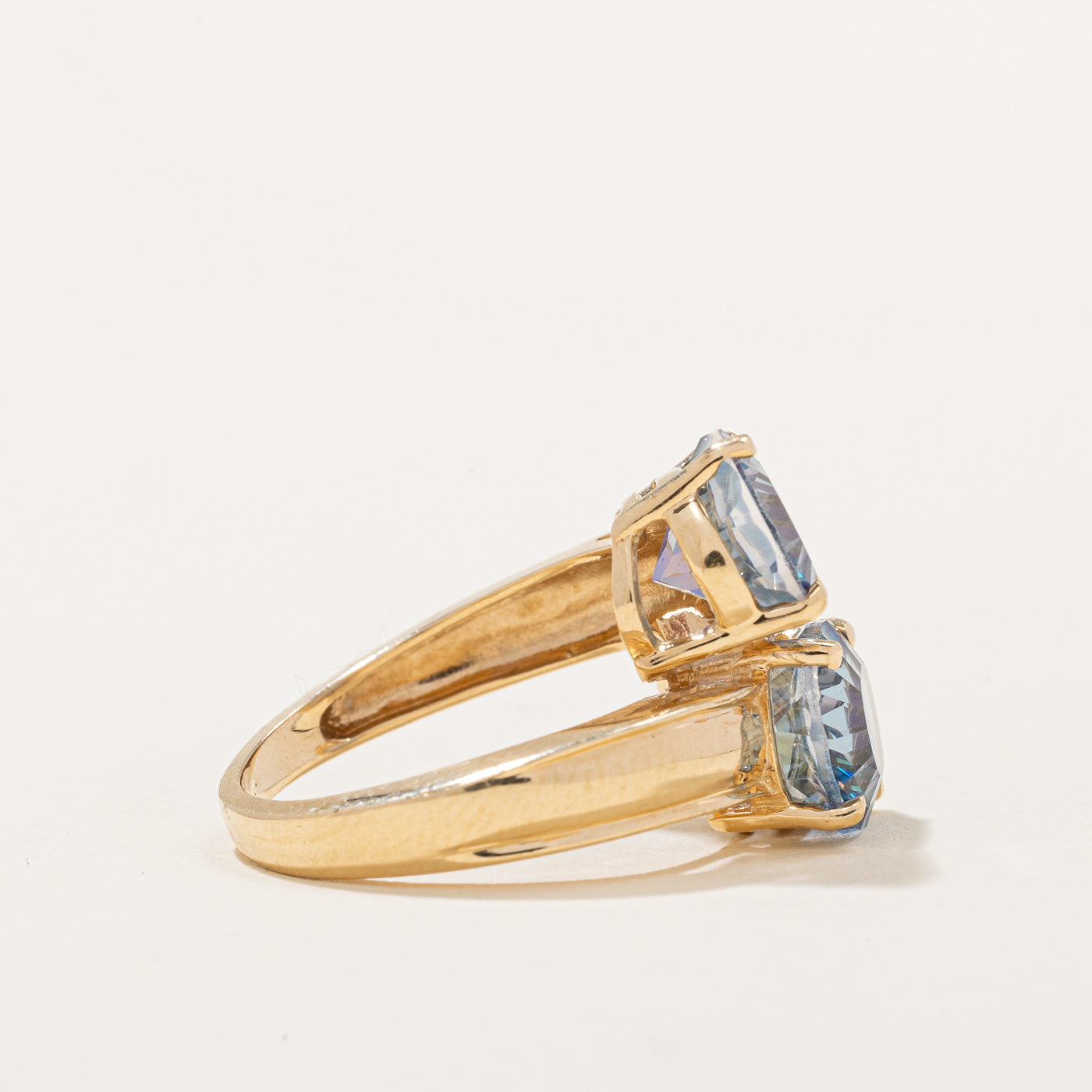 Mystic Topaz Bypass Ring | 6.00ctw | SZ 6.25 |