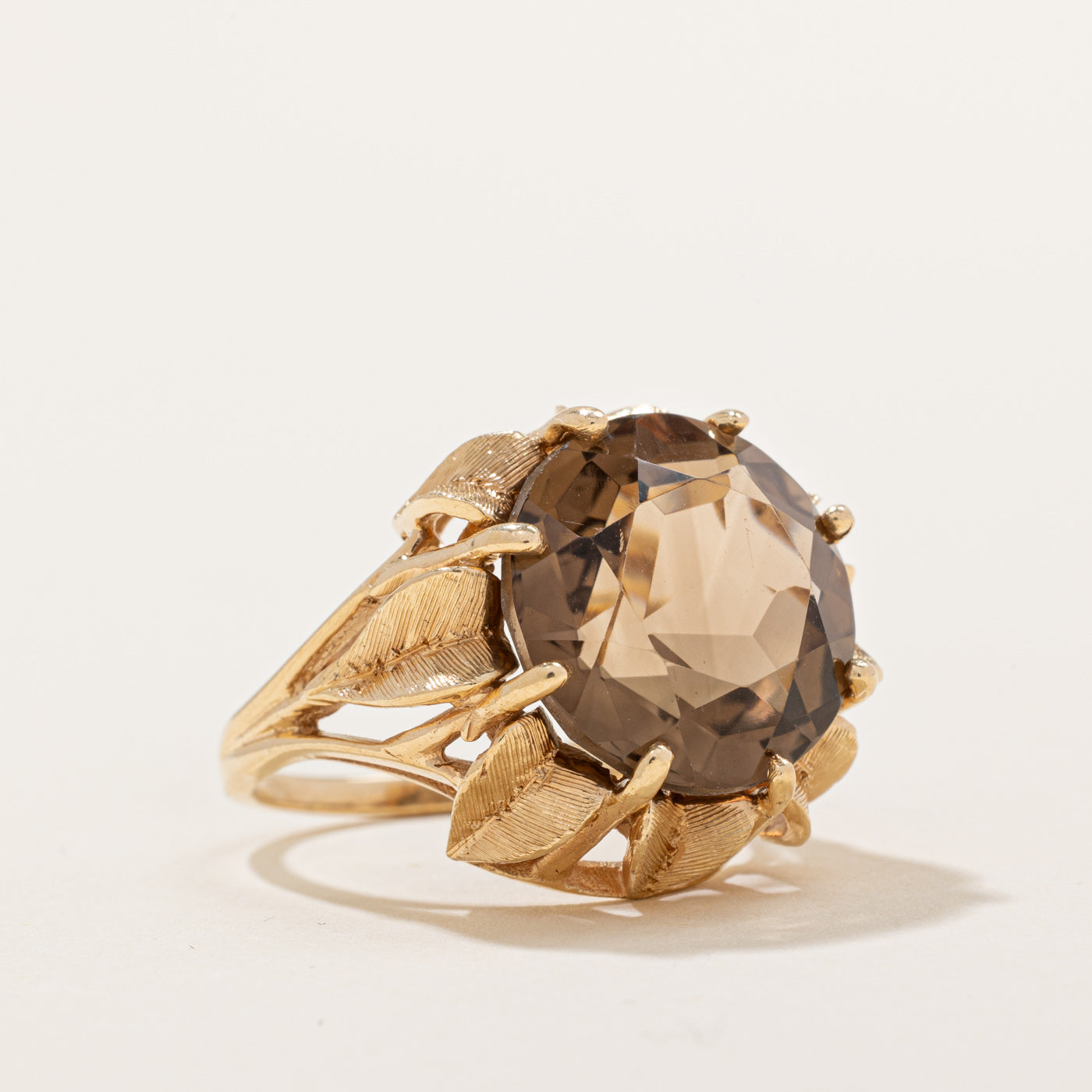 Smoky Quartz Cocktail Ring | 9.00ct | SZ 6.5 |