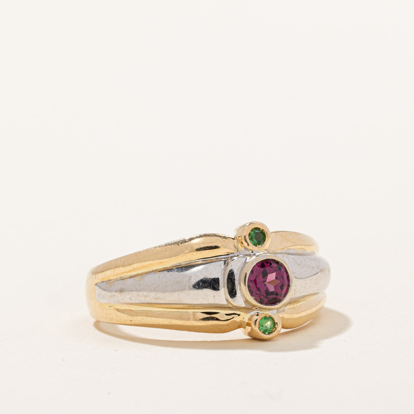 Garnet & Tsavorite Garnet Ring | 0.25ct, 0.08ctw | SZ 8.5 |