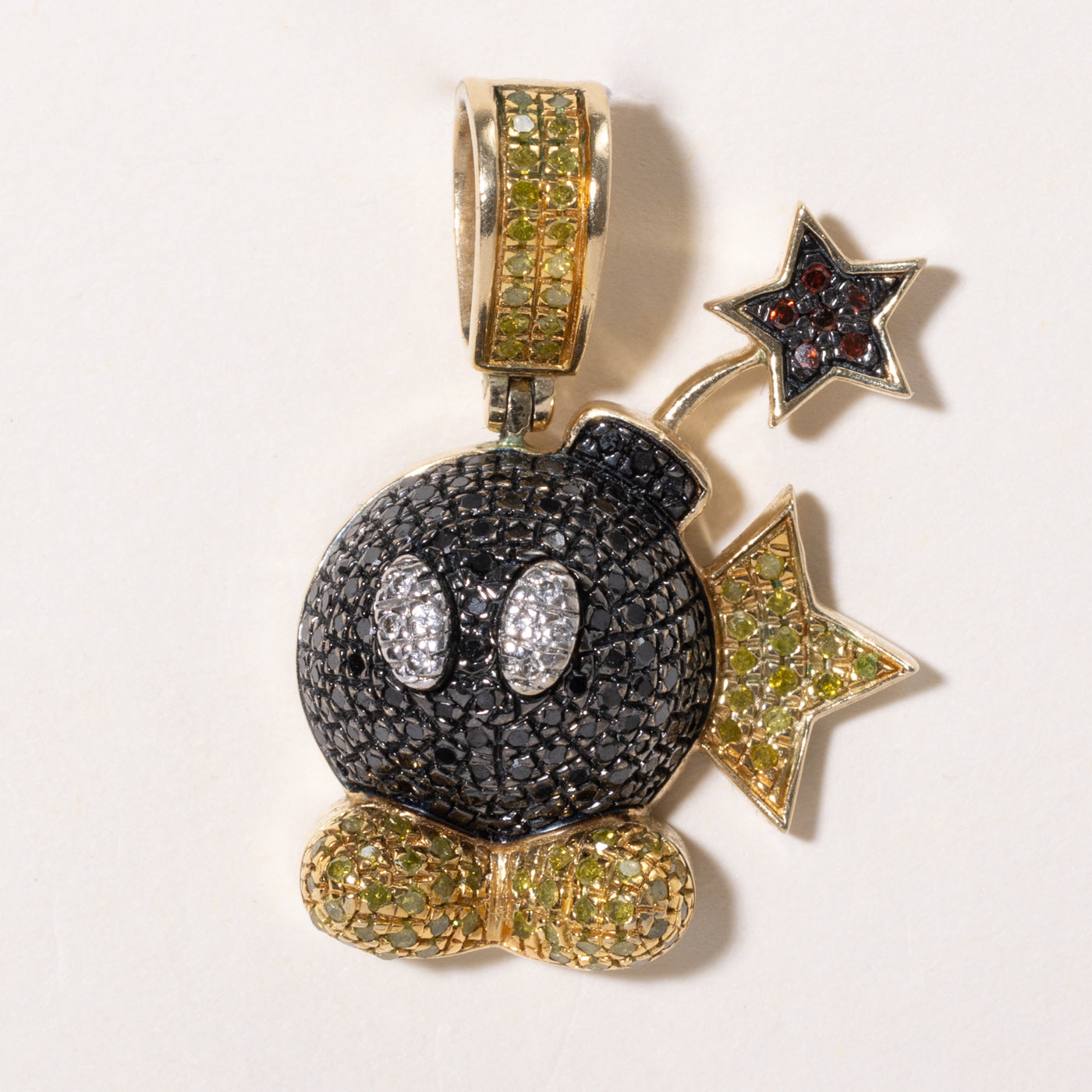 Super Mario Bob-omb' Diamond Pendant | 1.00ctw |