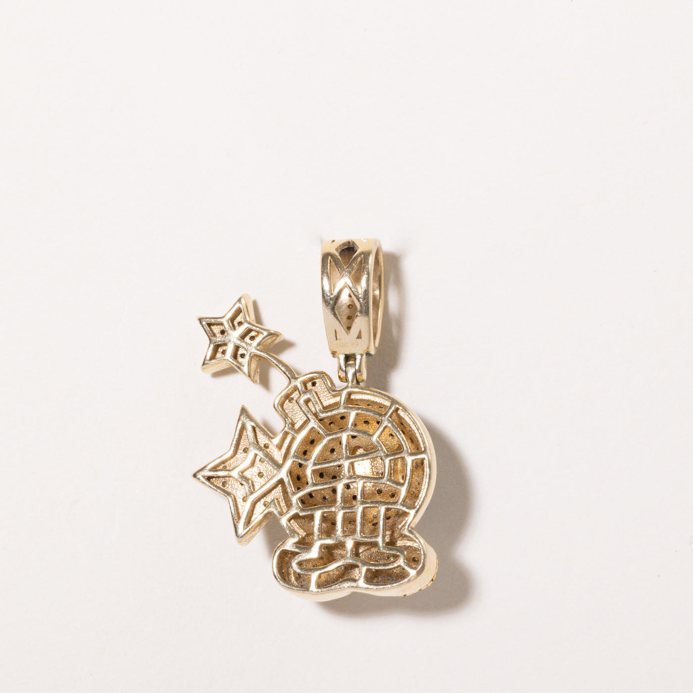 Super Mario Bob-omb' Diamond Pendant | 1.00ctw |