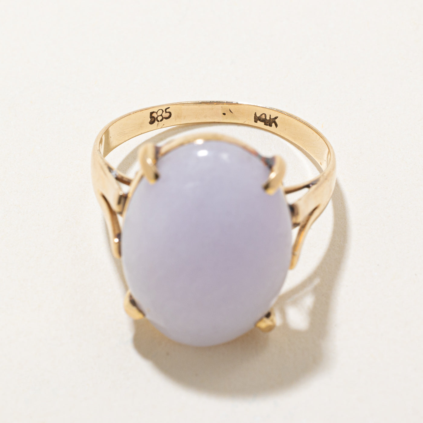 Lavender Jadeite Cocktail Ring | 9.00ct | SZ 7.5 |