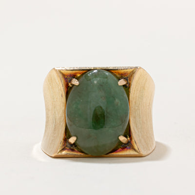 Nephrite Cocktail Ring | 9.00ct | SZ 8.25 |