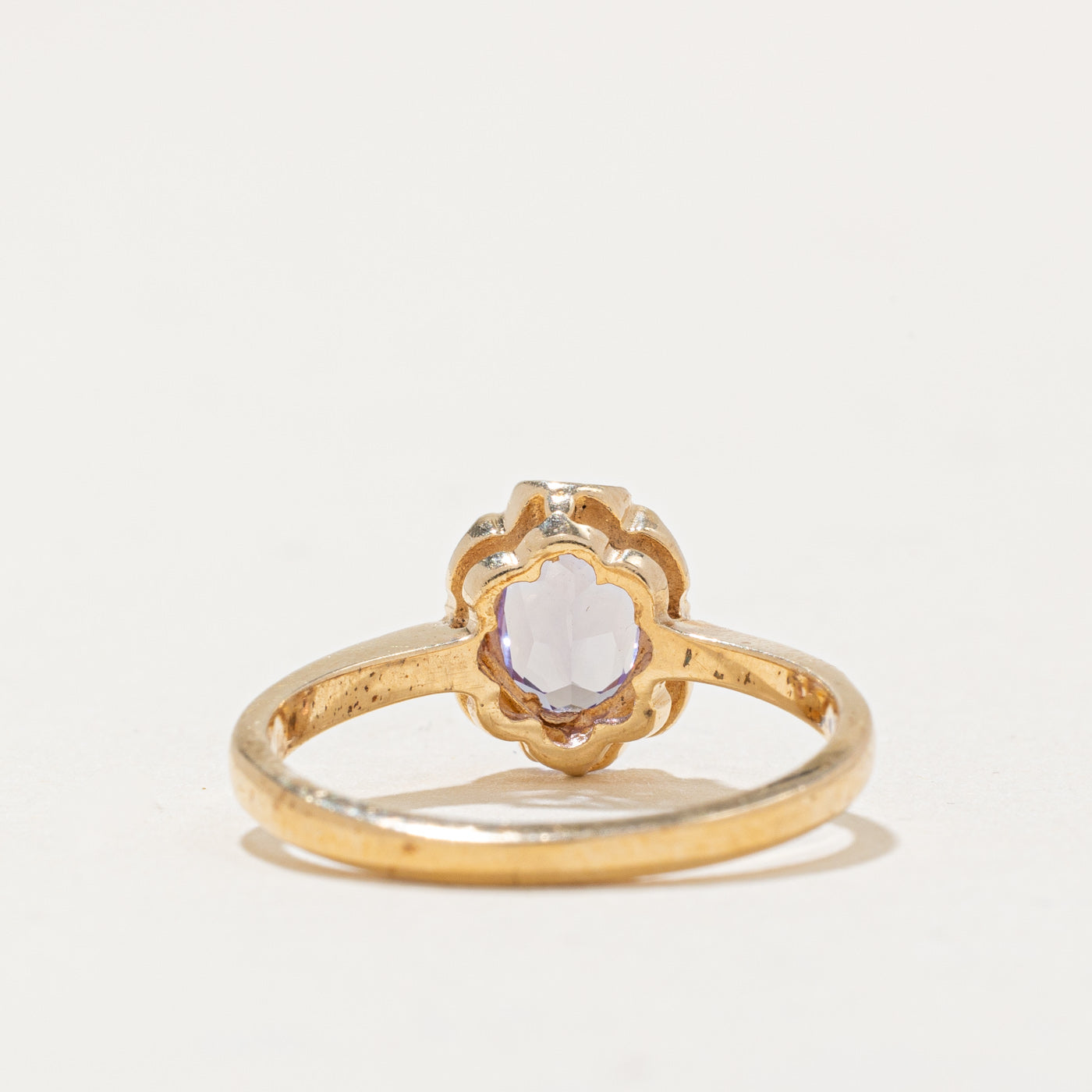 Bague saphir violet | 0,75 ct | Taille 5 | 