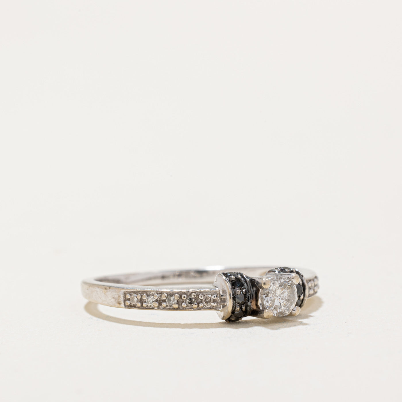 Black & White Diamond Ring | 0.04ctw, 0.18ctw | SZ 8.5 |