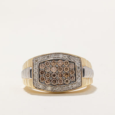 Light Brown & White Diamond Ring | 0.48ctw, 0.16ctw | SZ 9.5 |