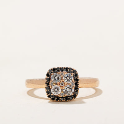 Black & White Diamond Ring | 0.022ctw, 0.38ctw | SZ 7 |