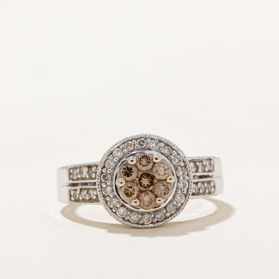 Light Brown & White Diamond Ring | 0.26ctw, 0.17ctw | SZ 7 |