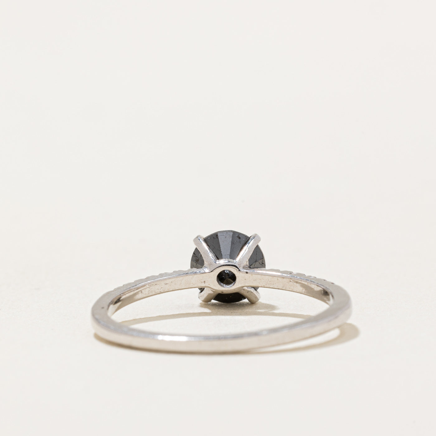 Black & White Diamond Engagement Ring | 0.80ct, 0.03ctw | SZ 6.5 |