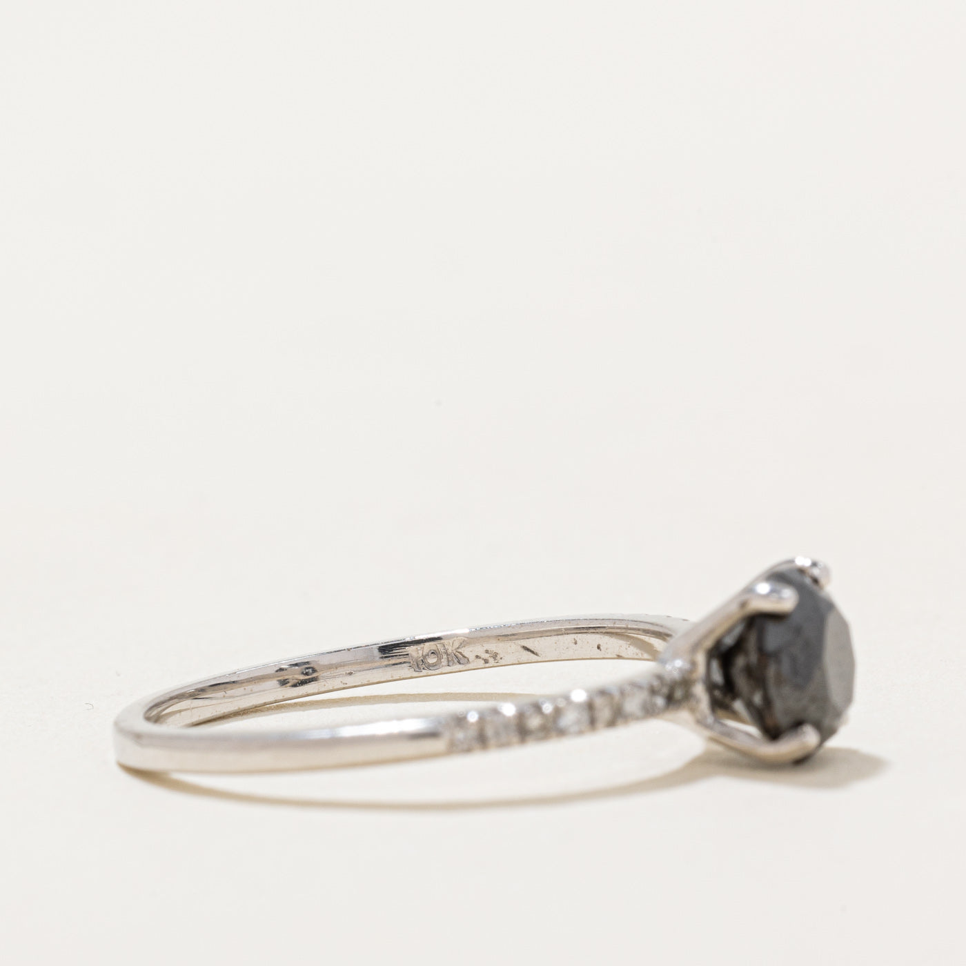 Black & White Diamond Engagement Ring | 0.80ct, 0.03ctw | SZ 6.5 |