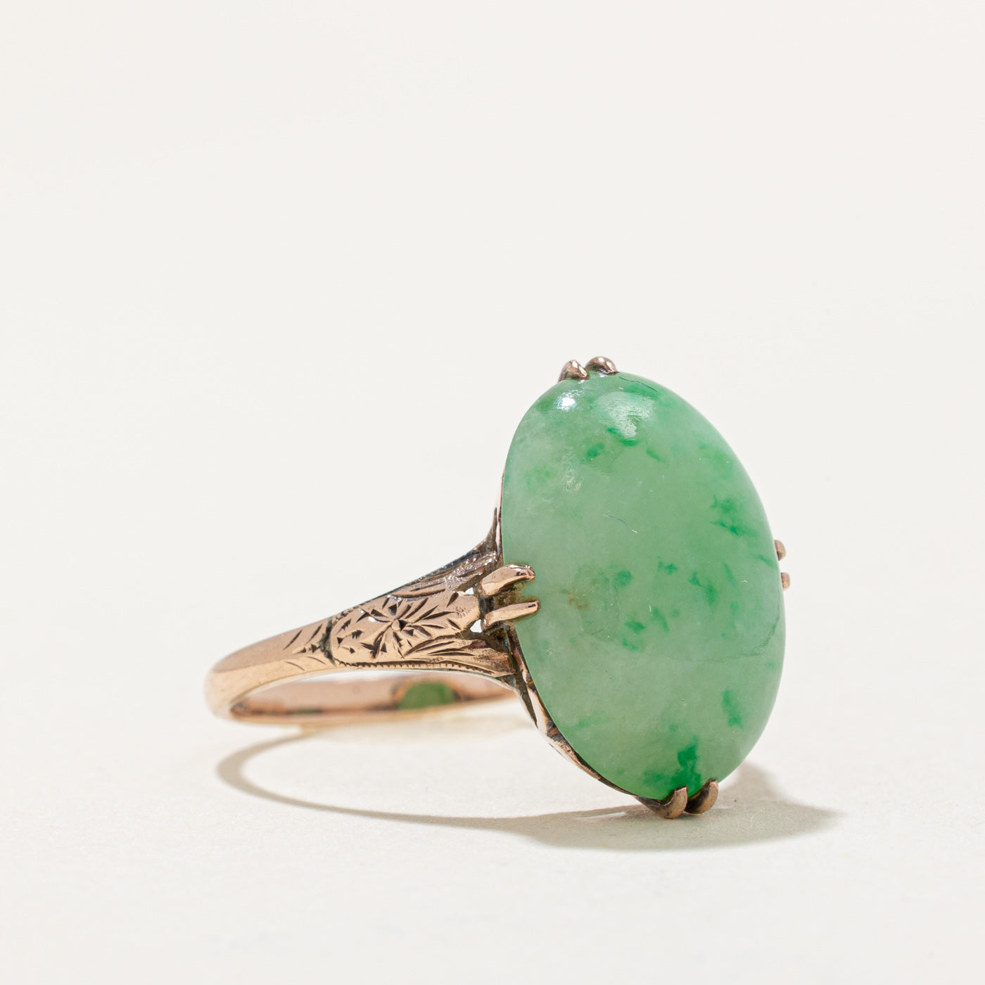 Dyed Jadeite Cocktail Ring | 7.50ct | SZ 7.25 |