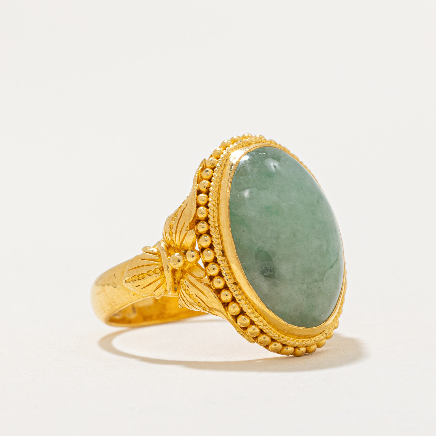 Jadeite Cocktail Ring | 4.60ct | SZ 6.25 |