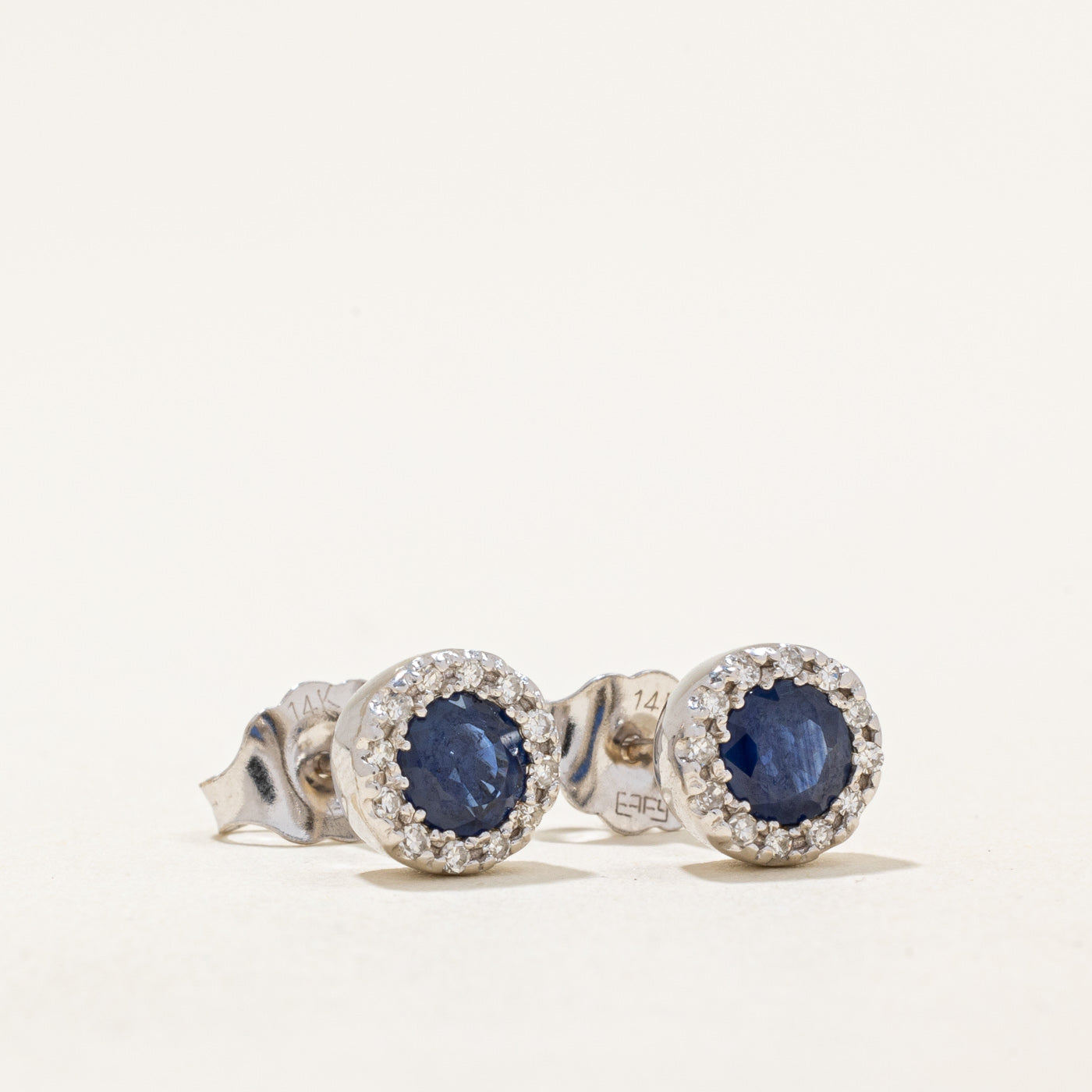 Effy' Sapphire & Diamond Earrings | 0.90ctw, 0.12ctw |