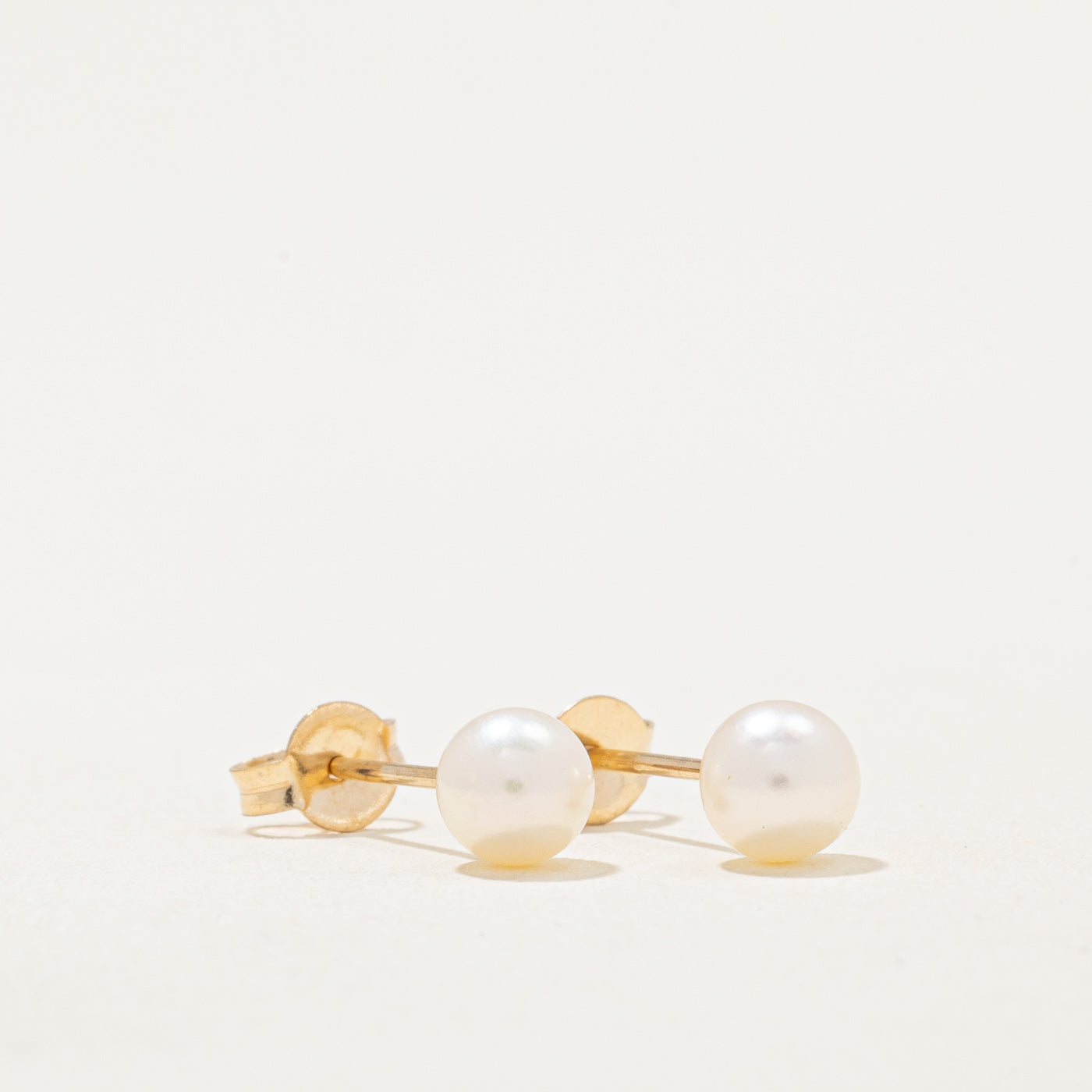 Boucles d'oreilles puces en perles de culture | 1,20 ct | 