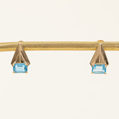 Blue Topaz Earrings | 1.50ctw |